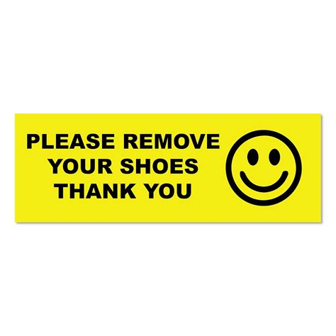 SIGN EVER Sign Board For Remove Shoes Office Hotel Restaurant School ...