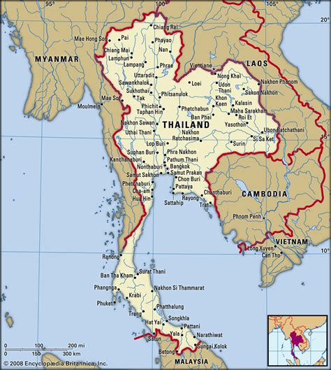 Thailand World Map