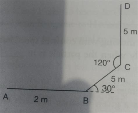 Redraw the following figure to scale and find out the distance and ...