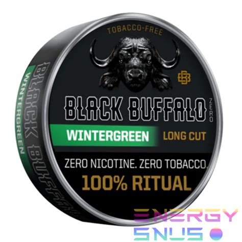 Black Buffalo WINTERGREEN ZERO LONG CUT DIP CHEW - Energy Snus Shop