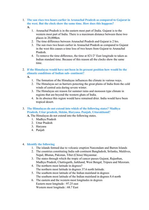 1. India - Relief Features | PDF