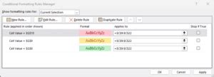 Image result for Excel Dynamic Conditional Formatting