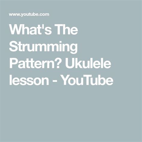 Image result for Get Back Tutorial Strumming Pattern Ukulele