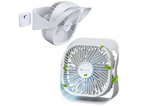 Portronics CoolCube Mini, 2-in-1 Desktop & Wall Fan, 2000mAh Battery ...