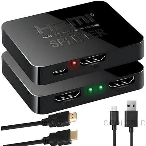 Farraige®HDMI Switch Splitter, 2 Port Bi-Directional Manual HDMI Switch ...