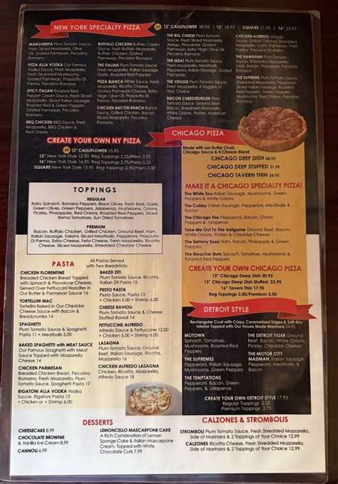 Menu at Pizza Ed pizzeria, Hartselle