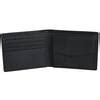 Buy Monterrey Collection Black Leather RFID Secure Wallet with Coin ...