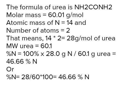 Percentage composition of carbon in Urea(NH2CONH2) is - Brainly.in