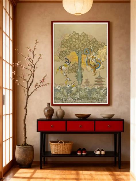 Phoenix & Dragon Oriental Wall Art | Life n Colors