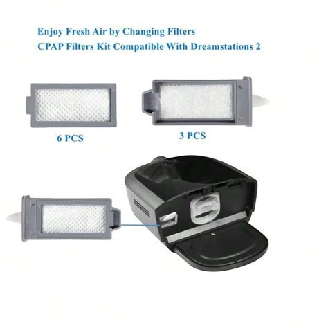 MOYEAH Filtros CPAP para kit de filtros DreamStation 2 Filtros de ...