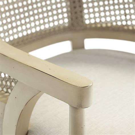 Beauvier Dining Chair with Handcarved Mahogany Frame & Handwoven Caning