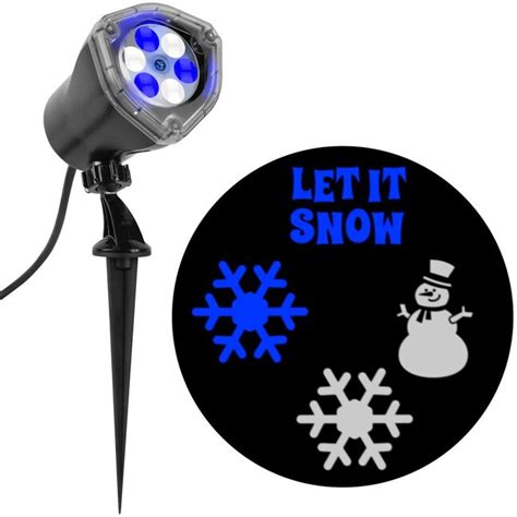 Gemmy Lightshow Projection Multi-function White/Blue Electrical Outlet ...