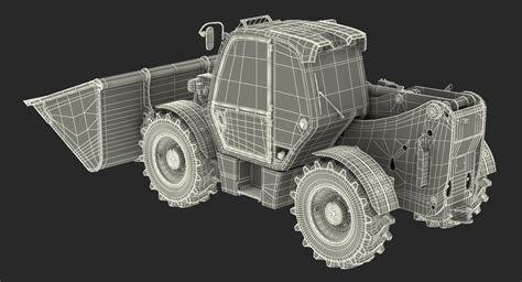 3D model JCB 535 Telehandler Scoop Bucket Dirty Rigged | 3D Molier ...