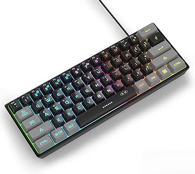 Amazon.in: Buy MageGee Mini 60% Gaming Keyboard, Rgb Backlit 61 Key ...