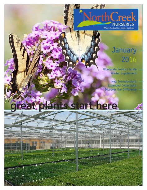 North Creek Nurseries Catalog Supplement Winter 2016 by North Creek ...