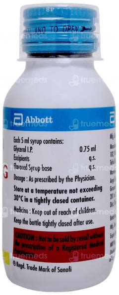 Tixylix G Mixed Fruit Flavor Syrup 60ml - Uses, Side Effects, Dosage ...
