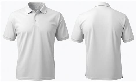 A polo shirt with a collar and short sleeves shown from the front and ...