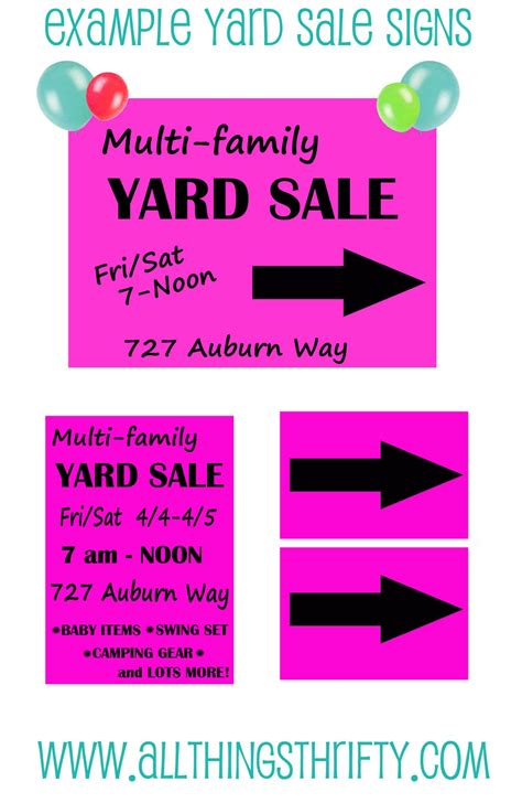 Yard Sale Advertising Examples at Robert Keck blog