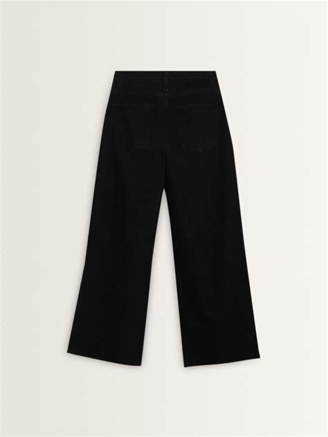 Buy Nuon Black Straight - Fit High - Rise Jeans from Westside