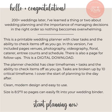 Image result for Printable Detailed Wedding Checklist