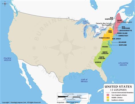 Map Of 13 Original Colonies Printable - Free Printable Map