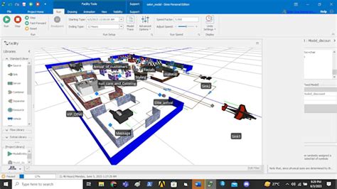 Simio Simulation Example 的图像结果