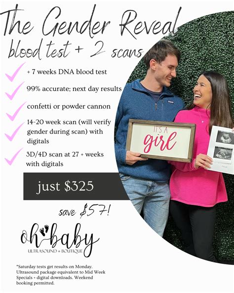 Early Gender Blood Tests - Oh Baby Ultrasound + Boutique