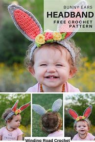 Image result for Springtime Bunny Ears Headband