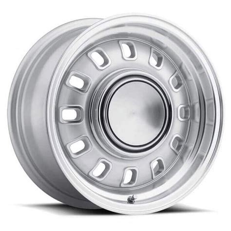 Legendary Wheels 12 Slot - 15 x 7 in. - 4 x 4.5 - 3.75 bs - Silver ...