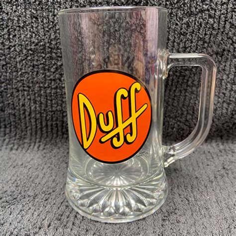 Universal Studios Exclusive The Simpsons Duff Beer Stein Glass (s)