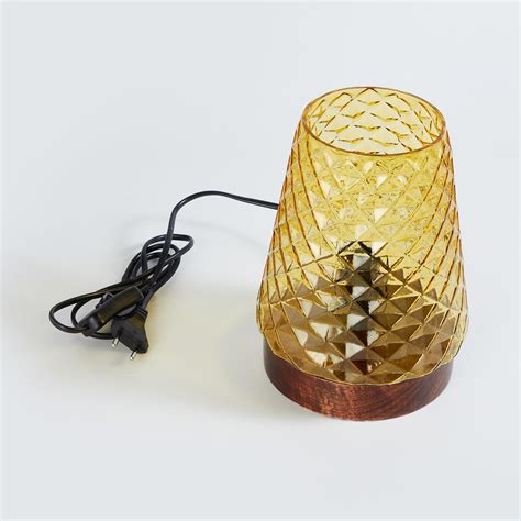 Buy Corsica Fest Embossed Glass Table Lamp from Corsica by Home Centre ...