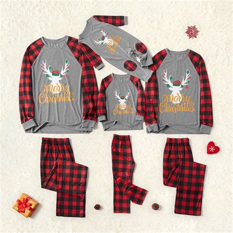 PatPat Family Christmas Matching PJs Set, Holiday Outfit, Mommy & Baby ...