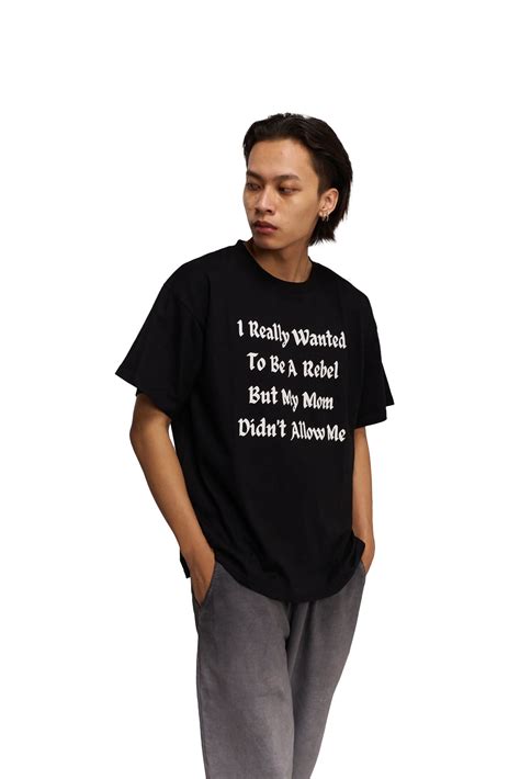 REBEL T-SHIRT BLACK – Past Modern