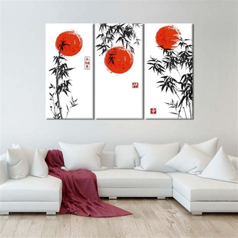 Japanese bamboo wall art watercolor – Artofit