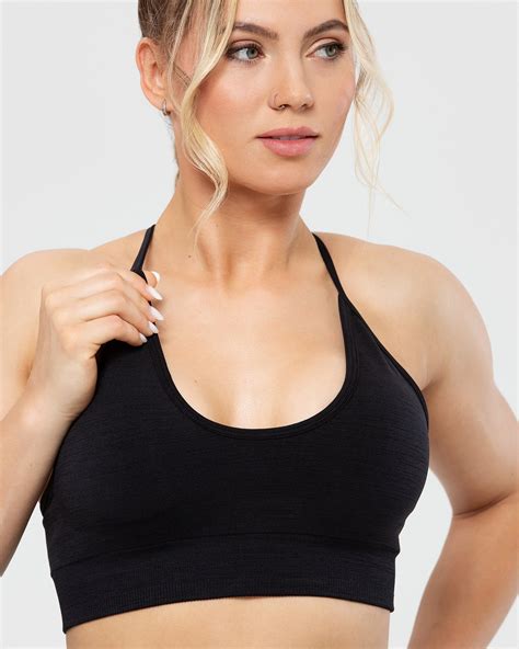 Black Racerback Bra - Seamless | Women's Best ME