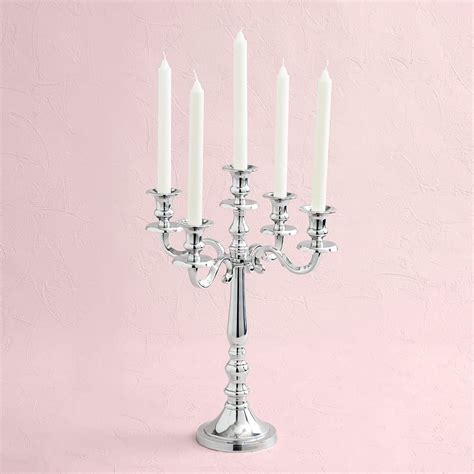 Buy Home Trends India Candle Stand I 5 Arms Aluminum Candle Stand I ...