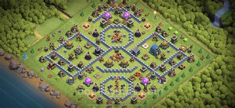 Best Base TH12 with Link, Hybrid Anti Everything - Town Hall Level 12 ...