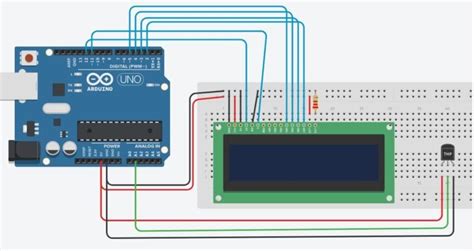 Image result for TMP36 Temperature Sensor with Arduino One LED