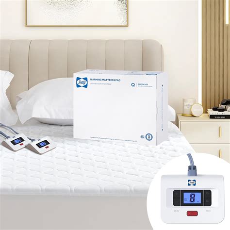 Amazon.com: Sealy Heated Mattress Pad Queen Size, Luxury Quilted ...