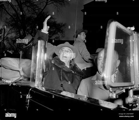 President Franklin D. Roosevelt makes a short speech from his car at Kingston, N.Y., Nov. 6 ...