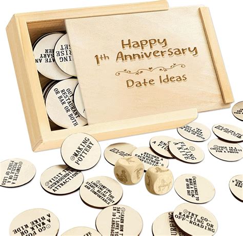 Amazon.com: 1 Year Anniversary Wooden Gifts for Girlfriends Boyfriend ...