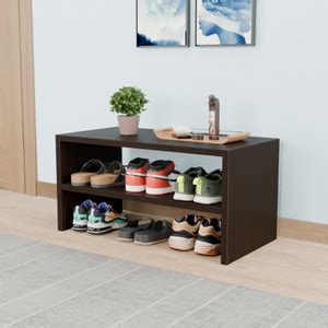DFC Zeo Engineered Wood Open Shoe Rack with Shelves Storage for Living ...