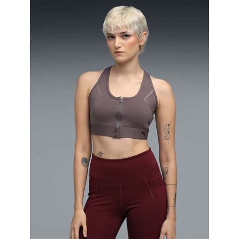 Buy Puma Front Zip Womens High Impact Support Sports Bra Online
