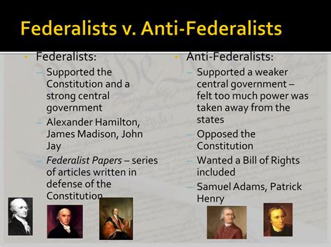 Federalist V Anti Federalist