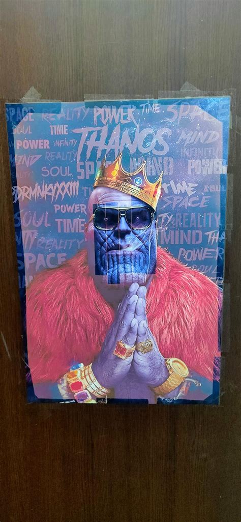 wallpics® Thanos Artwork Design Avengers Infinity War Waterproof Vinyl ...