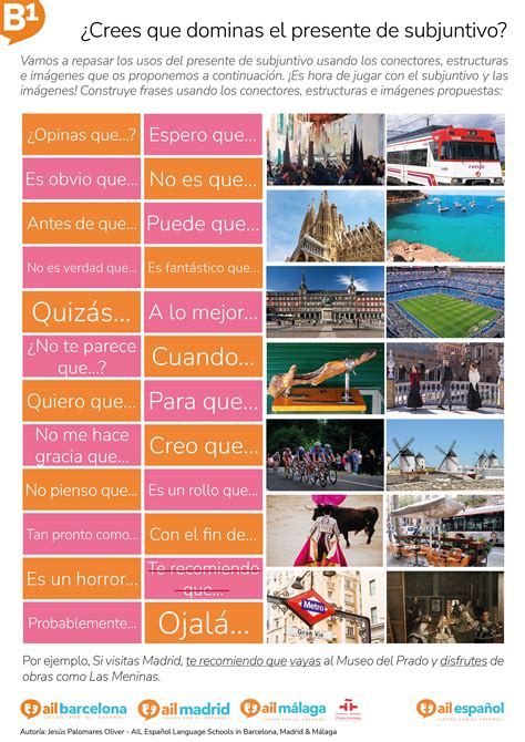 Ejercicio sobre los usos del presente de subjuntivo – Artofit