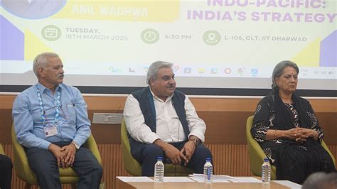 The IIT Dharwad organized the first lecture under the “Distinguished ...