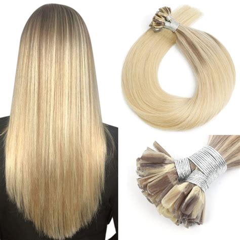 Amazon.com : Neitsi U Tip Hair Extensions Human Hair, Hair Extensions ...