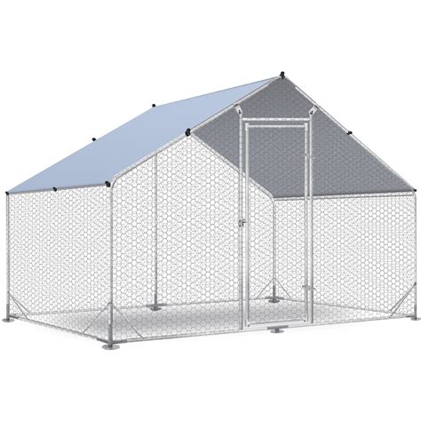 Buy Large Chicken Coops Metal, Outdoor Duck Walk-in Run Poultry Cage ...