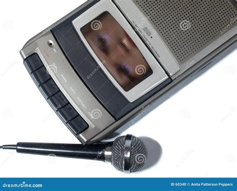 Electronic Voice Phenomenon Face Stock Photo - Image of record, mike: 60340